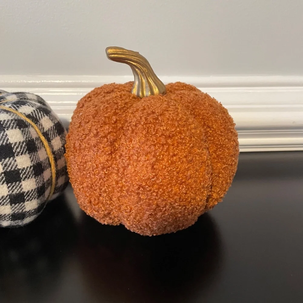 5 for $20: Target sherpa & plaid pumpkins